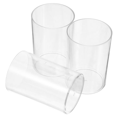 NUOBESTY 3stücke Transparenter Acryl Stifthalter Mit Großer Öffnung Zum Organisieren Von Schreibutensilien Und Make-up-pinseln Für Büro Schule Und Zuhause Langlebiges Und Stilvolles Design von NUOBESTY