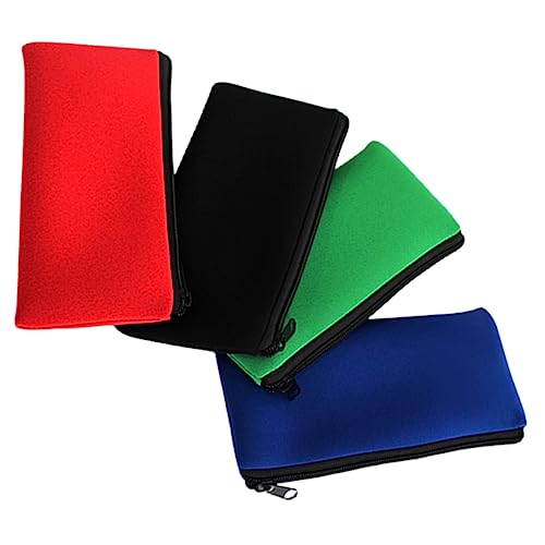NUOBESTY 4stücke Stifte Tasche Mit Reißverschluss Bleistiftbeutel Für Schreibwaren Stiftetasche Aus Hochwertigen Materialien Aufbewahrungstasche Für Bleistifte Und Kleine Gegenstände von NUOBESTY