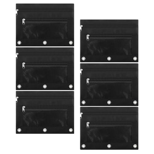 NUOBESTY 6stücke Bleistiftbeutel Aus Oxford Reißverschluss Durchsichtige Federtasche Für Täglichen Gebrauch Aufbewahrungstasche Für Stifte Karten Dokumente Und Mehr von NUOBESTY