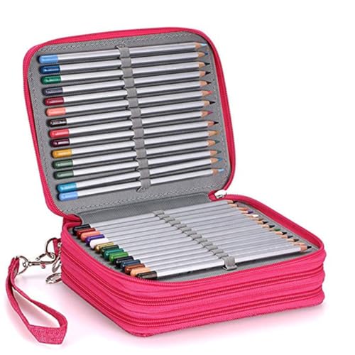 NUOBESTY 1 Stück Malstiftetui Oxford mit Reißverschluss für Künstler Perfekter Aufbewahrungsort für Stifte und Bleistifte von NUOBESTY