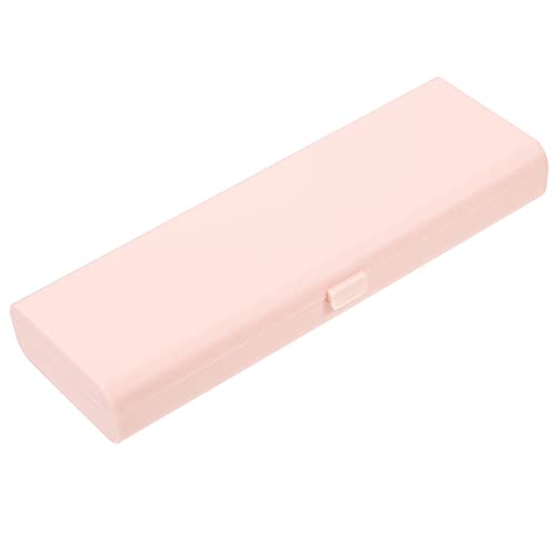 NUOBESTY 1 Stück Schreibwaren-Box Federmäppchen Rosa Großes Fassungsvermögen Federmäppchen Kunststoff-Organizer-Box Zubehör Stifttaschen Kunststoff-Bleistiftbeutel Rosa Bleistiftbox von NUOBESTY