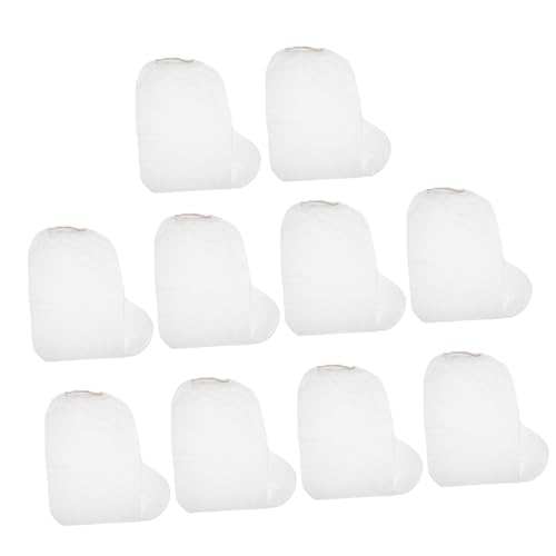 NUOBESTY 10 Stück Einweg Schuhüberzieher rutschfest Transparent Regenschutz Überschuhe für Regen Schuhe Schutzhülle von NUOBESTY