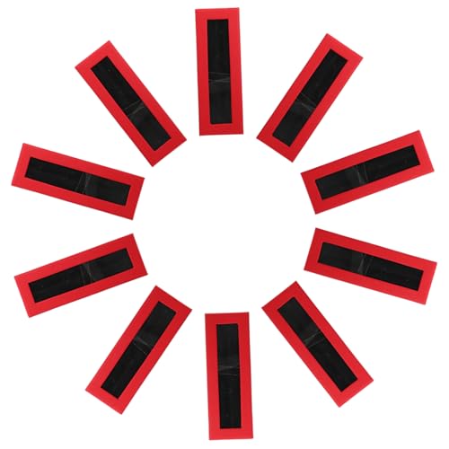 NUOBESTY 10 Stück Rote Stiftboxen mit Klarsichtdeckel für Praktische Aufbewahrung für Stifte Schmuck und Uhren für Geburtstagsfeiern und Veranstaltungen von NUOBESTY