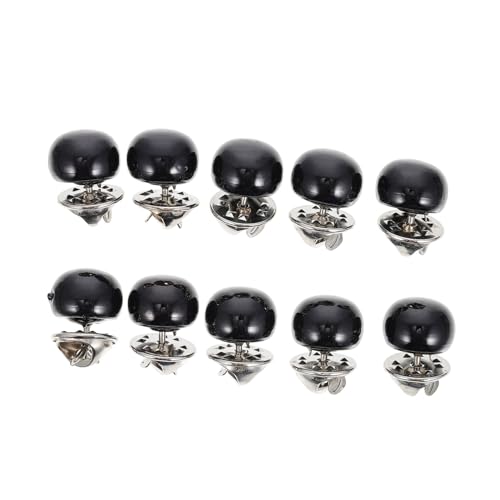 NUOBESTY 10 Stück Teiliges Unsichtbare Hemdknöpfe für Damen Abnehmbare Nahtlose Mode Accessoires Schwarze Versteckte Druckknöpfe Verhinderung Versehentlicher Belichtung Vielseitig für von NUOBESTY