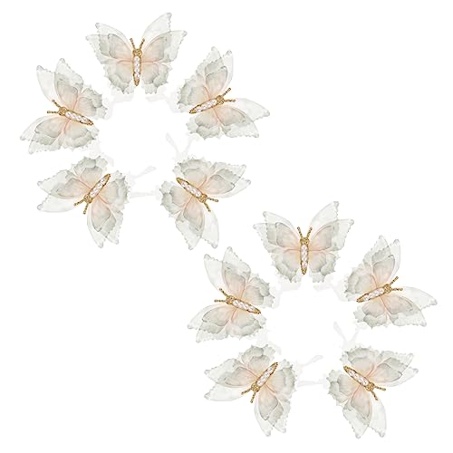 NUOBESTY 10stücke Diy Schmetterlings-haarspange Multifunktionales Dekor Haar Clip Schmetterling Für Basteln Hutdekorationen Und Kopfschmuckherstellung von NUOBESTY