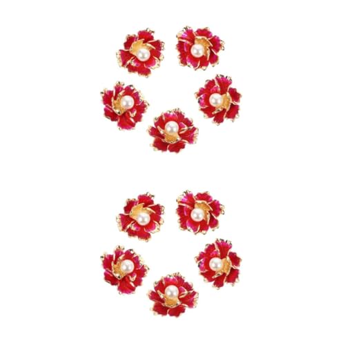 NUOBESTY 10stücke Haarnadeln Peonies Blumen Antike Haaraccessoires Dekorative Haarnadel Materialien Für Asiatischen Stil Kopfschmuck Einfache Bastelbedarf von NUOBESTY