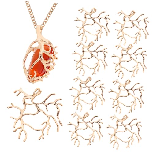 NUOBESTY 10stücke Zweig-haarschmuck Rustikaler Haarschmuck Für Frauen Aus Kupfer Charmantes Haarteil Für Hochzeiten Und Festivals von NUOBESTY