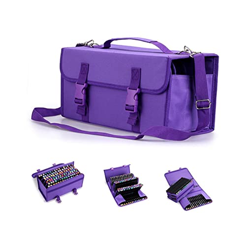 NUOBESTY 120 Bleistiftbeutel Mit Reißverschluss Federmäppchen Mit Reißverschluss Aufbewahrungsbox Für Stifte Schreibwarentasche Mit Reißverschluss Pinsel-Stift-etui Violett Malpaket von NUOBESTY