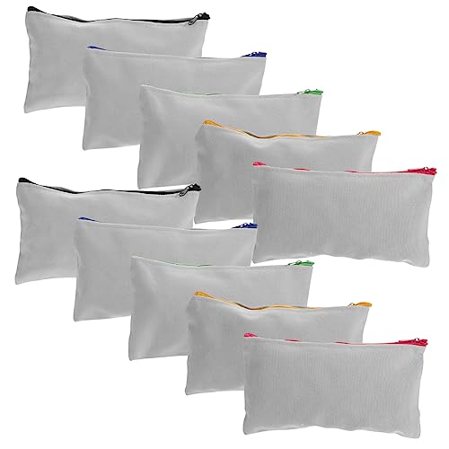 NUOBESTY Leere Bleistift Tasche 15 Stücke Zipper Make-up Tasche Tragbare Reise Kulturbeutel Veranstalter von NUOBESTY