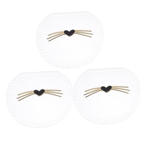 NUOBESTY DIY Woven Bag Accessoires Transparentes Acrylbrett Mit Katzenmotiven Für Handgefertigte Taschen Inklusive Löchern Zum Einfachen Fädeln von NUOBESTY