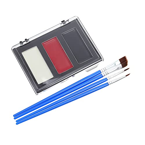 NUOBESTY 1satz Halloween Körper Und Gesichtsbemalung Farben Für Clown-makeup Pinsel Und Konturenstifte Und Hautfreundlich Für Halloween-feiern Und Cosplay von NUOBESTY