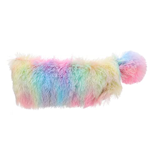 NUOBESTY 1stück Plüsch Federmäppchen Regenbogenfarben Großer Für Schulmaterialien Und Leicht Zu Reinigen Für Schüler Und Studenten von NUOBESTY
