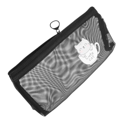 NUOBESTY 1stück Transparenter Netz-stiftebeutel Für Schüler Praktischer Organizer Für Schreibwaren Bleistifte Und Für Bürobedarf Und Unterwegs von NUOBESTY