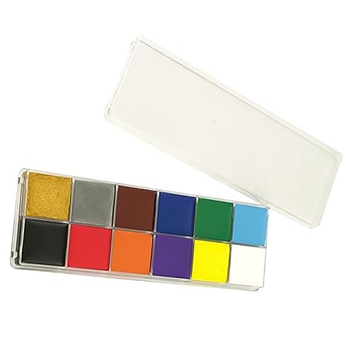 NUOBESTY 1stück Wasserdichte Halloween Körpermalfarben Farben Gesichtsbemalung Pigmente Für Party Und Bühnenauftritte Ohne Pinsel Sicher Und Leicht Abwaschbar von NUOBESTY