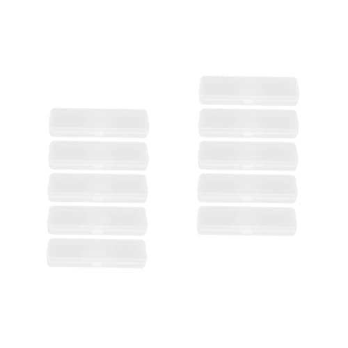 NUOBESTY 2 Sätze Praktische Stifteaufbewahrungsboxen Klein Halbtransparent Kunststoff Bleistifthalter Schreibwaren Organizer Kratzfest Kompakt Für Büro Schule Zuhause 5 Stück * 2 von NUOBESTY