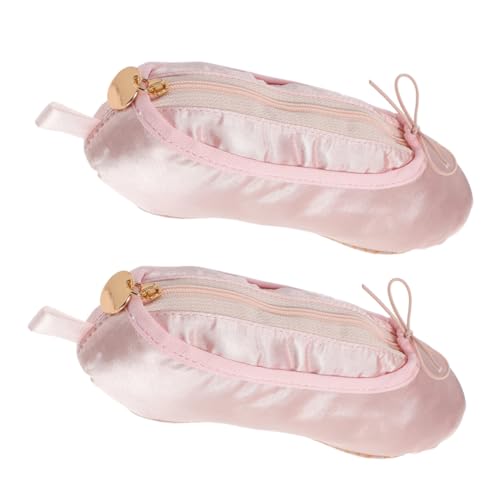NUOBESTY 2stücke Ballettschuh-Make-up-Tasche Ballerina-Bleistift-Aufbewahrungstasche Für Kleine Mädchen Tanz-Make-up-Tasche Aufbewahrungsbeutel Für Tanzschuhe Und Kosmetik von NUOBESTY