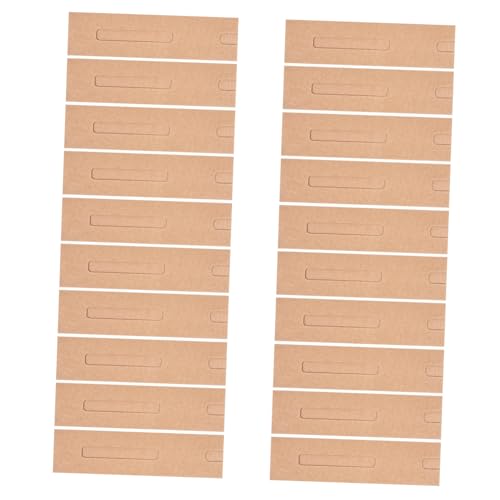 NUOBESTY 20 Stück Kraftpapier Stifteetuis mit Sichtfenster Einzelne Stifthalter aus Stabilem Papier Umweltfreundliche Federmäppchen für Büro Schule und Alltag Praktisches Stiftetui für von NUOBESTY