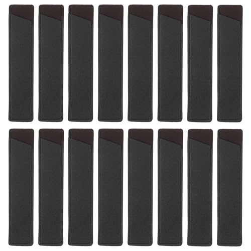 NUOBESTY 20 Stück Stifthüllen aus Pu-Leder: Schutzhülle für Stiftehalter, 16,5 x 3,5 cm – süße Aufbewahrungstasche für Schreibwaren für den Schreibtisch im Klassenzimmer von NUOBESTY