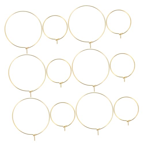 NUOBESTY 200 Stück Teiliges Runde Ohrring Creolen aus Robustem Eisen Vielseitig für DIY Schmuckherstellung Geeignet für Damen Perlen und Charm Bastelzubehör von NUOBESTY