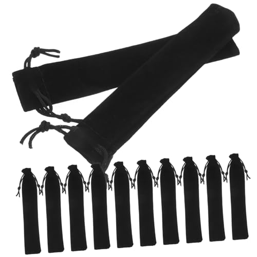 NUOBESTY Federmäppchen Muschel Federmäppchen Große Federtasche Dicker Flanell Kordelzug Atmungsaktiv Modisches Design von NUOBESTY