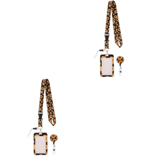 NUOBESTY 2St kratzfestes Kartenetui bürogadges die ärztin ärzte arz drwho tragbarer ID-Kartenhalter abreißbares Schlüsselband Netter Kreditkarteninhaber Buskartenabdeckung Plastik Yellow von NUOBESTY