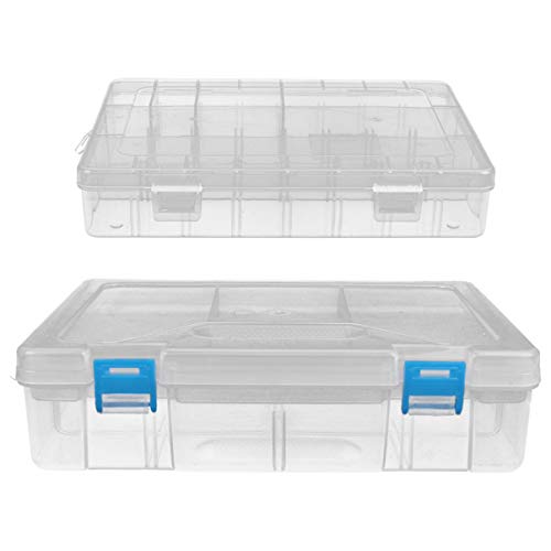 NUOBESTY 2 Stücke Schreibwaren-Organizer-Box Schreibtisch-Organizer Aufbewahrungspartition Kunststoff Schreibwarenhalter Federmäppchen Bürobedarf Aufbewahrungsbox von NUOBESTY