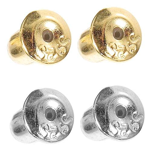 NUOBESTY 2paare Ohrringverschlüsse Sicherheitsverschlüsse Ohrringverschluss Ohrlochverschluss Ohrringverschlüsse Für Damen Für Ohrstecker Schützende Silberne Ohrringverschluss-stopper von NUOBESTY