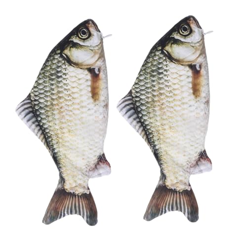 NUOBESTY 2pcs Simulation Fischstiftbeutel Kreative Bleistiftkoffer Niedlicher Cartoon Fischstifthalter Für Kinder Jungen Mädchen School Büro Lustiger Fischform in Schreibwarenbeutel von NUOBESTY