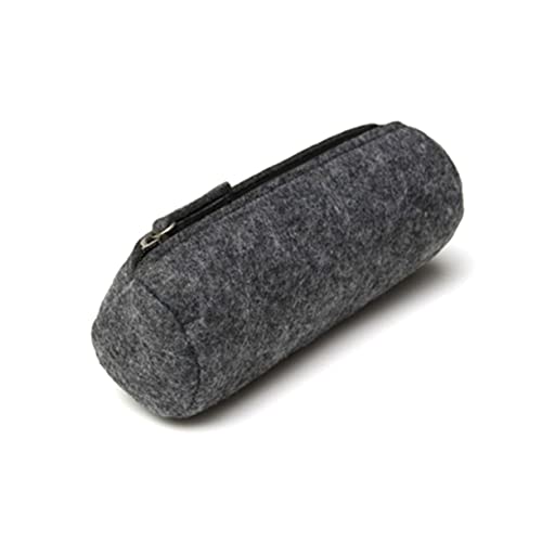 NUOBESTY 2-in-1 Federmäppchen Stiftetasche Kompakte Tasche Für Schreibwaren Kosmetik Schule Jungen Und Mädchen Freunde Dunkelgrau Hellgrau von NUOBESTY