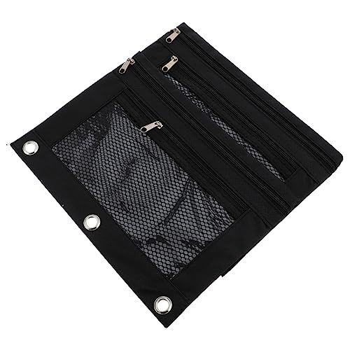 NUOBESTY 2st Mäppchen Mesh-Aufbewahrungstasche Make-up-Organizer-Tasche Aktentasche Mit Reißverschluss Reisegeldbörse Reißverschluss-Organizer A4 Mehrzweck Oxford-Stoff Ordnertasche von NUOBESTY