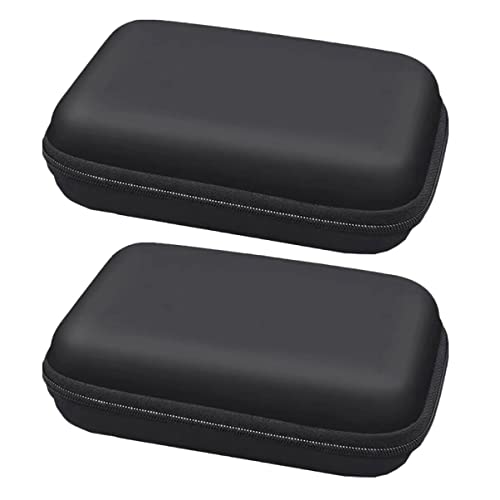 NUOBESTY 2stücke Electronic Organizer Bag Aus Eva Für Digitale Zubehör Gehäuse Und Kabelboxen Stoßsicher Anti-Fall-Gurt Und Netztasche Für Datenleitungen Und Ladekabel von NUOBESTY