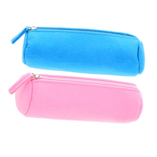 NUOBESTY 2stücke Filz Federmäppchen Mit Großem Fassungsvermögen Für Schüler Mehrzweck-stiftetui Für Stifte Bleistifte Kosmetik Und von NUOBESTY