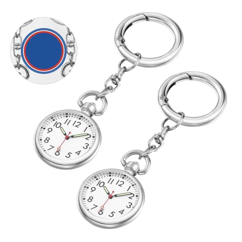 NUOBESTY 2stücke Pocket Watch Für Pflegekräfte Kreativer Schlüsselanhänger Für Und Ärzte Präzise Quarzbewegung Praktisch Und Tragbar von NUOBESTY