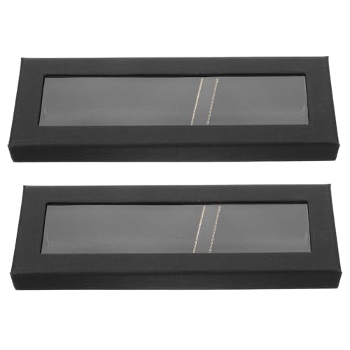 NUOBESTY 2stücke Teiliges Geschenkkartenbox Für Füllfederhalter Und Kugelschreiber Transparente Aufbewahrungsbox Mit Fenster Stilvolle Geschenkverpackung Für Stifte von NUOBESTY