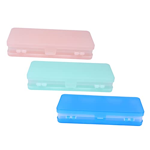 NUOBESTY 3stücke Bleistiftbox Für Studenten Mit Doppelseitigem Design Multifunktionale Aufbewahrungsbox Stifteaufbewahrungssetui Große Kapazität Leicht Und Praktisch von NUOBESTY