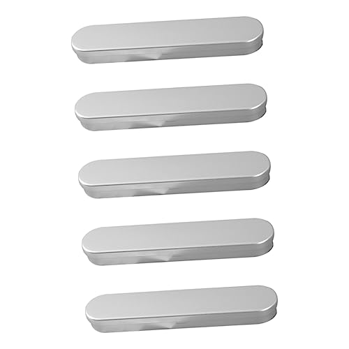 NUOBESTY 30 Stck Kleine Silberfarbene Metall Stiftboxen Leichte Blechdosen zur Stiftesammlung Robuste Aufbewahrungsbehälter für Kugelschreiber Design für Zuhause und Büro von NUOBESTY