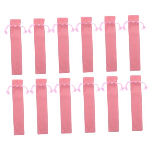 NUOBESTY 35 Stück Stiftetasche Mit Kordelzug Einzelstifthülle Stifteetui Mit Kordelzug Kleine Stiftetasche Einzelstifthülle Stifteetui Hüllenhalter Ästhetisches Federmäppchen von NUOBESTY