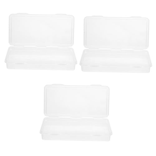 NUOBESTY 3stücke Großer Transparenter Stifte Und Bleistiftaufbewahrungsbehälter Kunststoff Stapelbar Mit Viel Für Schreibwaren Für Schule Und Büro von NUOBESTY