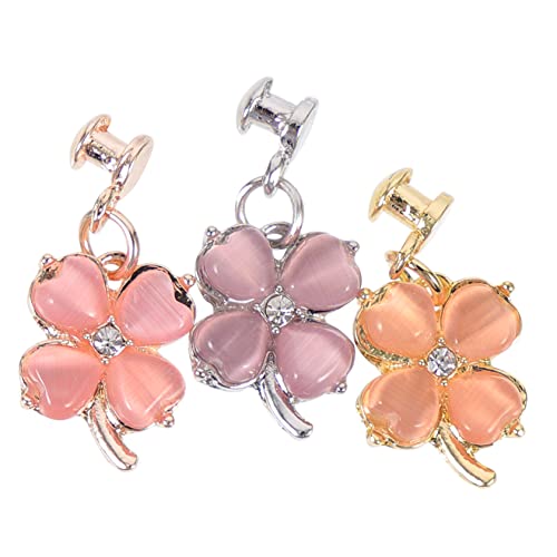 NUOBESTY 3stücke Metall-dekorative Nägel Schmuck Ringe Uhrenarmband-anhänger Geschenke Für Mädchen Frauen Nagelnieten Für Uhrenarmbänder Silikon-uhrenarmband-schmuck von NUOBESTY