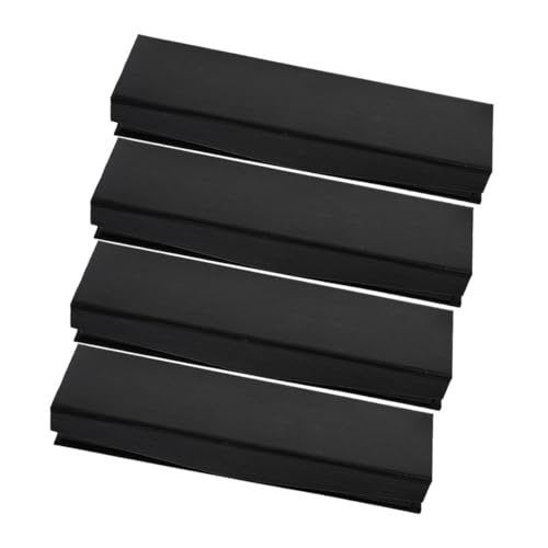 NUOBESTY 4 Stück Etui briefpapier Set schreibwaren Set präsentbox stiftetasche stifte aufbewahrung Machen kleines Federmäppchen Plüsch Karte Stiftverpackung zartes Federmäppchen Stoff Black von NUOBESTY