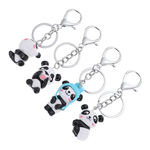 NUOBESTY 4 Stück Panda-schlüsselanhänger Für Damen Süßer Rucksack Panda-Ornament Cartoon-schlüsselanhänger in Panda-Form Im Stil Zufälliger Stil von NUOBESTY