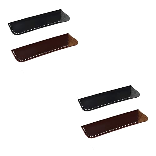 NUOBESTY 4stücke Pu-Leder Stiftetui Schwarz Und Braun Wasserfeste Stifthüllen Für Büro Und Schule Stifthalter Und Organizer Für Stifte Und Bleistifte NUOBESTY 4stücke Pu-Leder Stiftetui Schwarz Und Braun Wasserfeste Stifthüllen Für Büro Und Schule Stifthalter Und Organizer Für Stifte Und Bleistifte von NUOBESTY