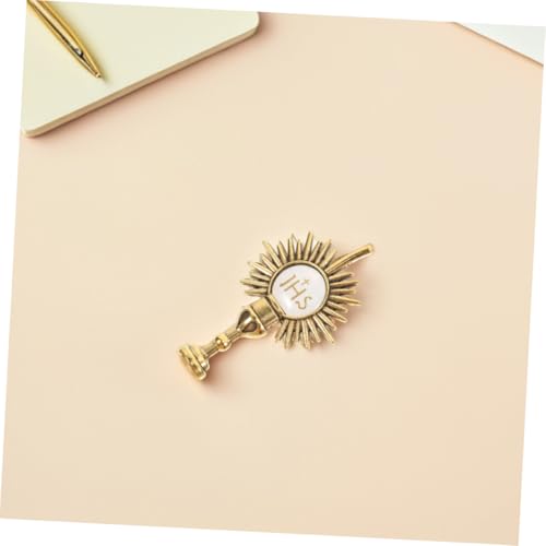 NUOBESTY 4 Stück Teiliges Religiöse Anstecknadeln Metall Erstkommunion Heiliges Design Vielseitige Broschen für Hut Schal Rucksack Modisches Symbol und Andacht von NUOBESTY