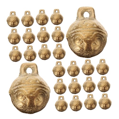 NUOBESTY 40 Stück Teiliges Vintage Kupfer Glocken Tigerkopf Glockenanhänger Vielseitige DIY Bastelglocken für Haustierhalsbänder Weihnachtsdeko Armbänder Halsketten und Türdekoration NUOBESTY 40 Stück Teiliges Vintage Kupfer Glocken Tigerkopf Glockenanhänger Vielseitige DIY Bastelglocken für Haustierhalsbänder Weihnachtsdeko Armbänder Halsketten und Türdekoration von NUOBESTY