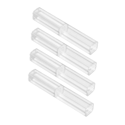 NUOBESTY 4stücke Transparente Stiftboxen Aufbewahrungsetui Für Stifte Bleistifte Und Füllfederhalter Leicht Und Tragbar Für Büro Und Reisen von NUOBESTY