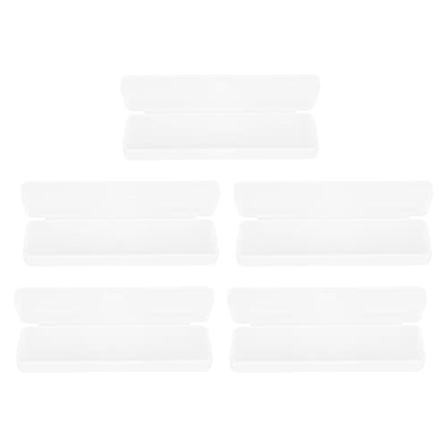 NUOBESTY 5 Sätze Federmäppchen Aus Kunststoff Süße Bleistiftbecher Schreibwarenhalter Schreibwaren Organizer Kugelschreiber Halterung Schreibwarenbehälter Plastik Transparent 5 Stück * 5 von NUOBESTY