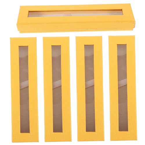 NUOBESTY 5 Stück Papier Stift Geschenkbox mit Durchsichtigem Fenster Stabile Pappbox zur Aufbewahrung und Präsentation von Kugelschreibern Kompakt und Tragbar als Stift Organizer und NUOBESTY 5 Stück Papier Stift Geschenkbox mit Durchsichtigem Fenster Stabile Pappbox zur Aufbewahrung und Präsentation von Kugelschreibern Kompakt und Tragbar als Stift Organizer und von NUOBESTY