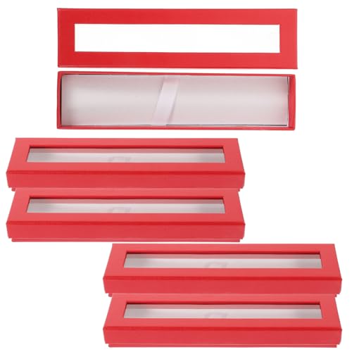 NUOBESTY 5Er-Box Himmel und Erde Cover Federmäppchen leer Tintenschreiber-Etui Stifthalter Storage Boxes aufbwahrungs-Box Kugelschreiber Stiftverpackung Füllfederhalter-Organizer Papier rot NUOBESTY 5Er-Box Himmel und Erde Cover Federmäppchen leer Tintenschreiber-Etui Stifthalter Storage Boxes aufbwahrungs-Box Kugelschreiber Stiftverpackung Füllfederhalter-Organizer Papier rot von NUOBESTY