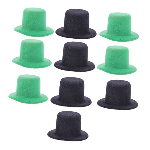 NUOBESTY 5St Hut Zubehör Patrick s Day Haarnadel-Accessoire Kostümhaube haarschmuck Haarspangen Hüte Haarnadeln selber machen Bastelzubehör Baby Yingschi grüner Hut Vlies von NUOBESTY