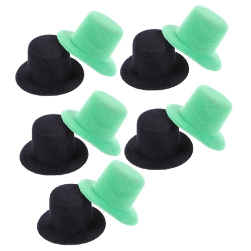 NUOBESTY 5St Hut Zubehör Patricks Day Haarnadel-Accessoire Mini-Hut-Kopfbedeckung haarschmuck Haarklammer Haarspangen Haar-Accessoire-Mini-Hut Mini-Hut-Accessoire Loli Baby Ausgabekarte von NUOBESTY